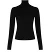 Max Mara Veloce Lightweight Cashmere Turtleneck In Black