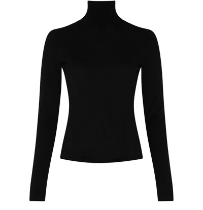 Max Mara Veloce Lightweight Cashmere Turtleneck In Black