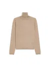 Max Mara Veloce Lightweight Cashmere Turtleneck In Nocciola