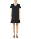 Max Mara Veloce Navy Jersey Dress In Black