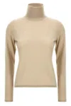 Max Mara 'swift' Ribbed Turtleneck Sweater With Long Sleeves In Multi