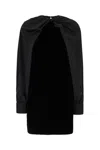 Max Mara Velvet And Satin Dress Clothing In Black