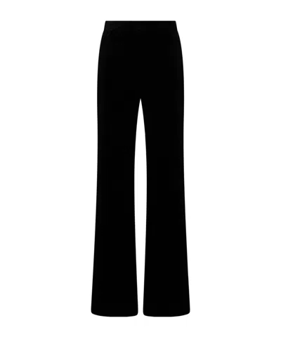 Max Mara Velvet Boot-shaped Pants In Multi