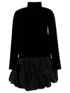 Max Mara Velvet Osso In Black
