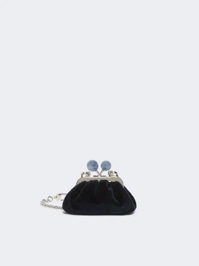 Max Mara Velvet Nano Pasticcino Bag In Midnightblue