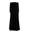 Max Mara Velvet Off-the-shoulder Gown In Black