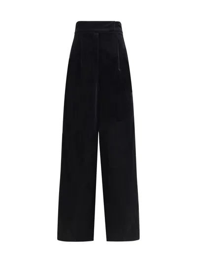 MAX MARA VELVET WIDE LEG PANTS