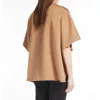 Max Mara Venere Cashmere Cape In Brown