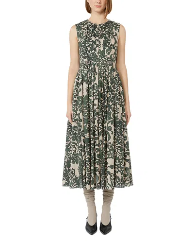 MAX MARA VENICE KAKI COTTON DRESS