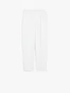Max Mara White Pegno Jersey Cigarette Trousers In White