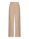 Max Mara High Waisted Straight-leg Pants In Brown