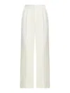 Max Mara Manetta Tailored Wide-leg Pants In White
