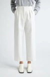 Max Mara Manetta Tailored Wide-leg Pants In White