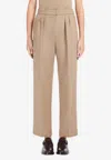 Max Mara Verbano Slim-fit Tailored Pants In Yellow