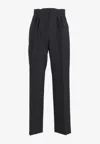 Max Mara Verbano Slim-fit Tailored Pants In Black