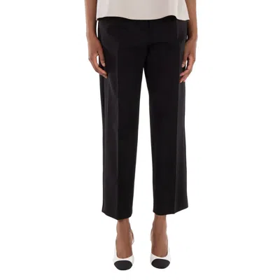 Max Mara Verbano Stretch-wool Trousers, Brand Size 38 ( Us Size 4 ) In Black
