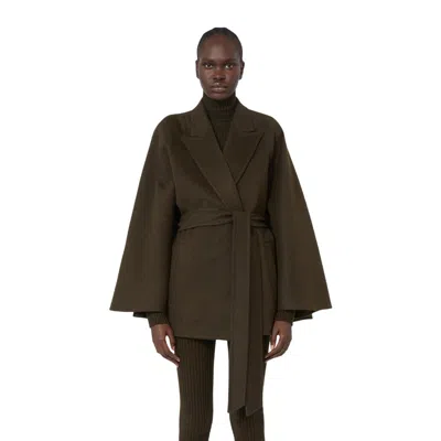 MAX MARA MAX MARA VERNA SHORT COAT GREEN