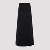 Max Mara Flared Hem Full Length High Waist Skirt In Black