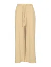 Max Mara Verres Palazzo Trousers In Stretch Fabric In Neutral