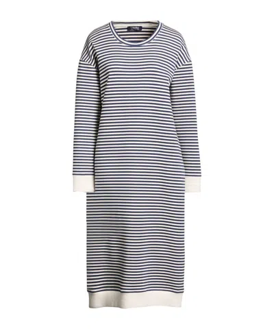Max Mara Versatile Minimalist Striped Dress In Black