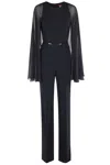 Max Mara Studio Pants Woman Blue In Black