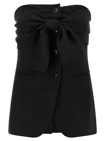 Max Mara 'veruska' Top In Black