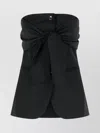 Max Mara Womens Black Veruska Strapless Wool Corset Top In Black