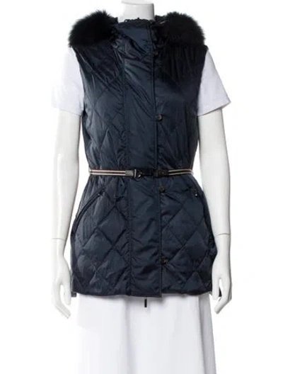 Pre-owned Max Mara Vest In Blue