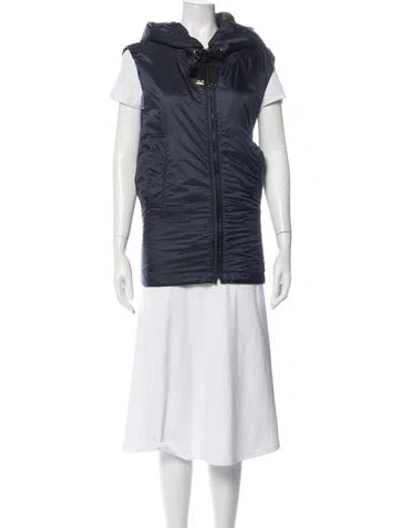 Pre-owned Max Mara Vest In Blue