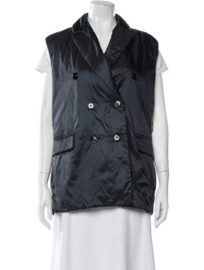 Pre-owned Max Mara Vest In Blue