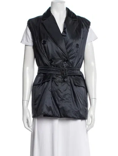 Pre-owned Max Mara Vest In Blue