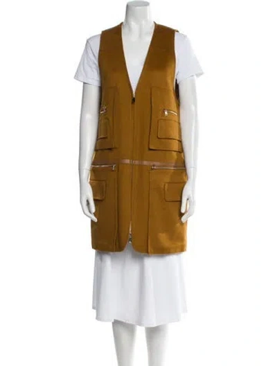 Pre-owned Max Mara Vest In Brown