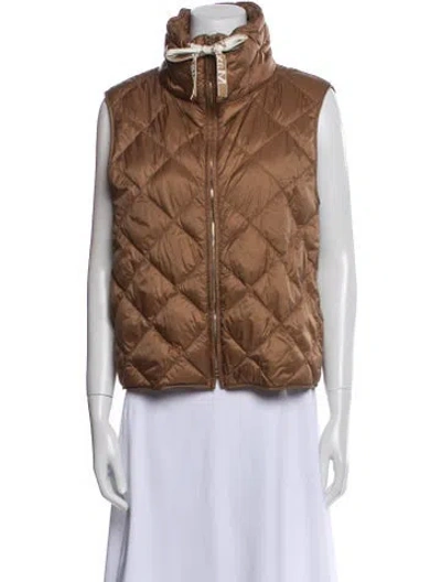 Pre-owned Max Mara Vest In Brown