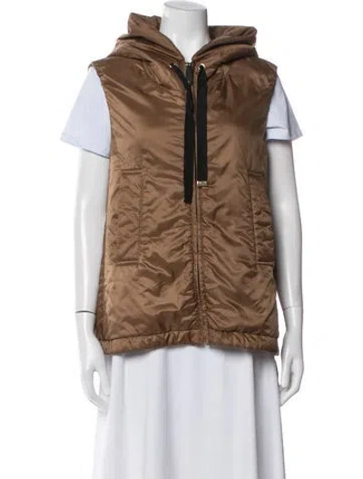 Pre-owned Max Mara Vest In Brown