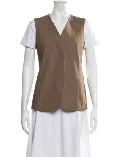 Pre-owned Max Mara Vest In Brown