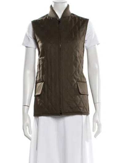 Pre-owned Max Mara Vest In Green
