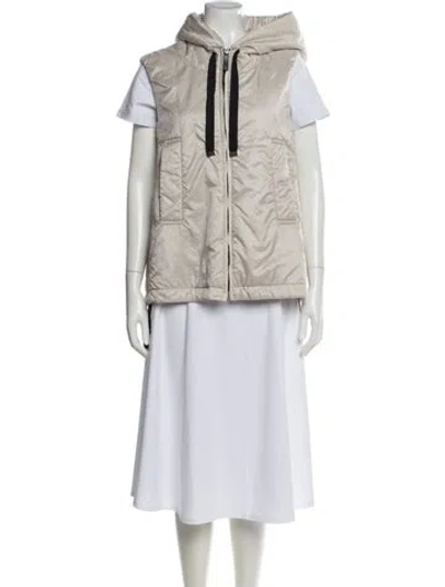 Pre-owned Max Mara Vest In Neutral