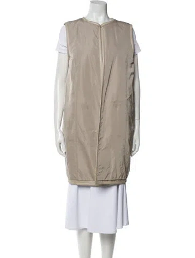 Pre-owned Max Mara Vest In Neutral