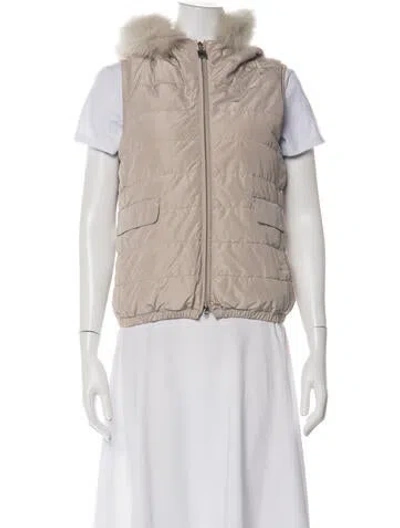 Pre-owned Max Mara Vest In Neutrals