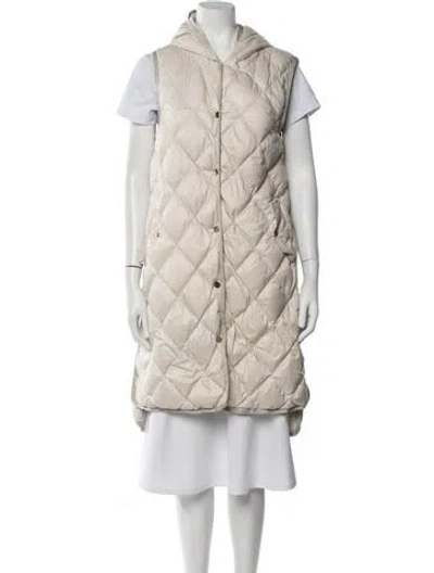 Pre-owned Max Mara Vest In Neutrals