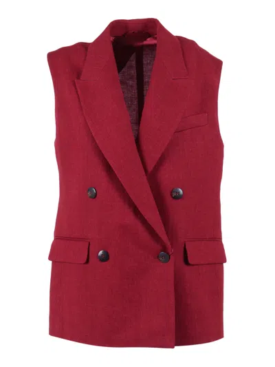 Max Mara Vest In Red