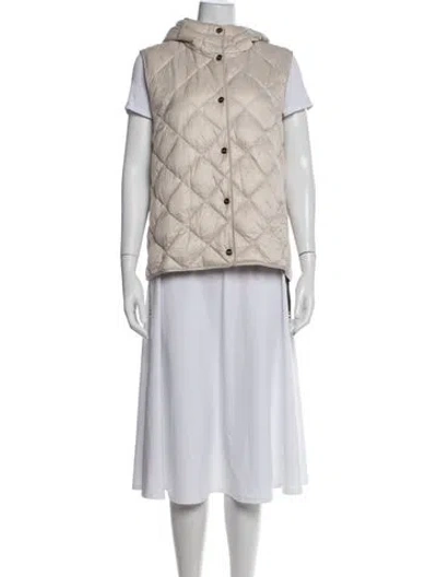 Pre-owned Max Mara Vest W/ Tags In Neutrals