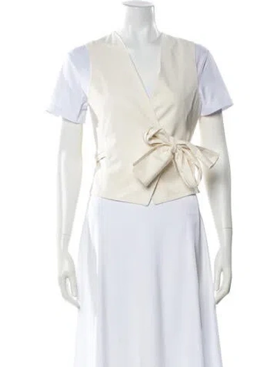 Pre-owned Max Mara Vest In White