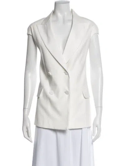 Pre-owned Max Mara Vest In White