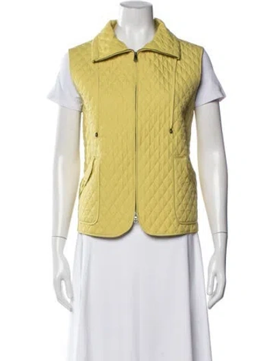 Pre-owned Max Mara Vest In Yellow