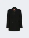 Max Mara Double-breasted Blazer In Black