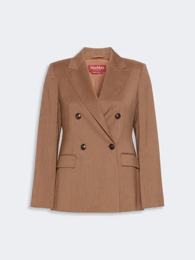 Max Mara Veste À Double Boutonnage En Toile De Laine