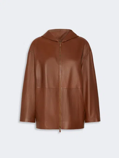 Max Mara Veste Avec Capuche En Nappa