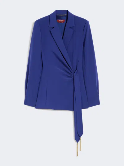 Max Mara Veste En Cady Léger In Blue