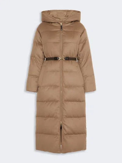 Max Mara Veste Rembourrée Longue Réversible En Chameau In Poil De Chameau